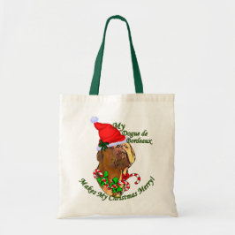 Bolsa Tote Presentes de Natal Dogue de Bordeaux