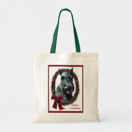 Bolsa Tote Presentes de Natal Giant Schnauzer
