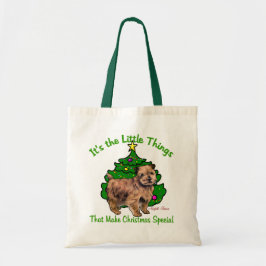 Bolsa Tote Presentes de Natal Norfolk Terrier