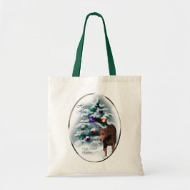 Bolsa Tote Presentes de Natal para Retriever Revestidos Curly