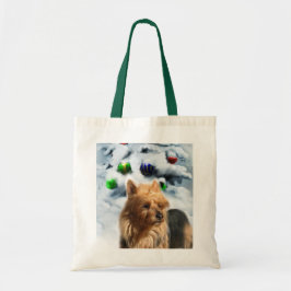 Bolsa Tote Presentes de Natal Terrier australianos