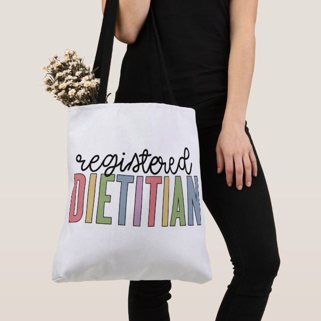Bolsa Tote Presentes de RD Multicolores Dietitianos Registrad (Close Up)