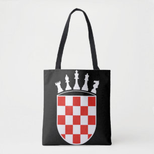 Bolsa Tote Presentes do jogador de xadrez para croata