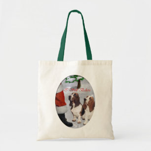 Bolsa Tote Presentes do Natal de Basset Hound