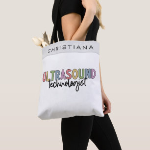 Bolsa Tote Presentes do Tecnologia Ultrasom de Nome Personali