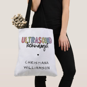 Bolsa Tote Presentes do Tecnologia Ultrasom de Nome Personali
