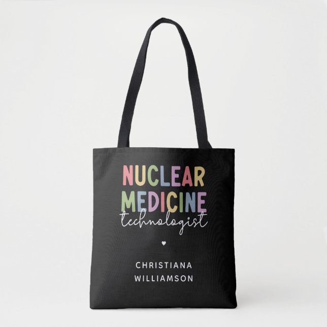 Bolsa Tote Presentes do tecnólogo de Medicina Nuclear Persona (Frente)