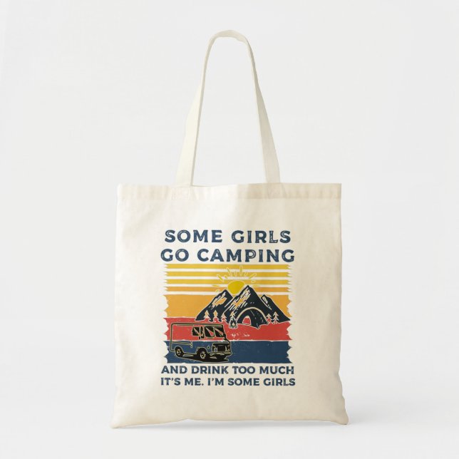 Bolsa Tote Presentes Engraçados Da Menina De Acampamento (Frente)