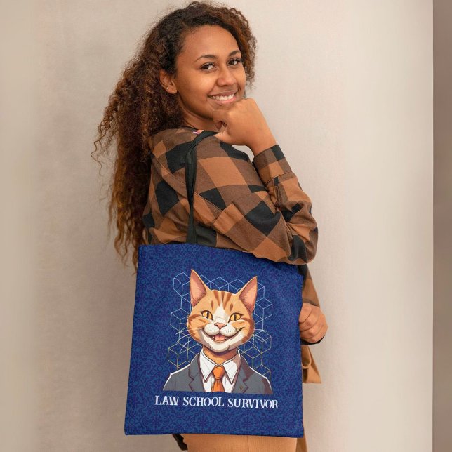 Bolsa Tote Presentes Engraçados para Aplicação de Advogados E (Funny Cat Gifts for Law Student Lawyer Enforcement)