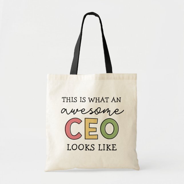 Bolsa Tote Presentes engraçados para CEO | Presentes de Chefe (Frente)