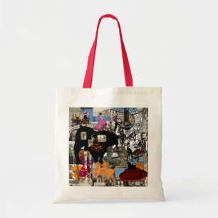 Bolsa Tote Presentes espanhóis da cultura da colagem da