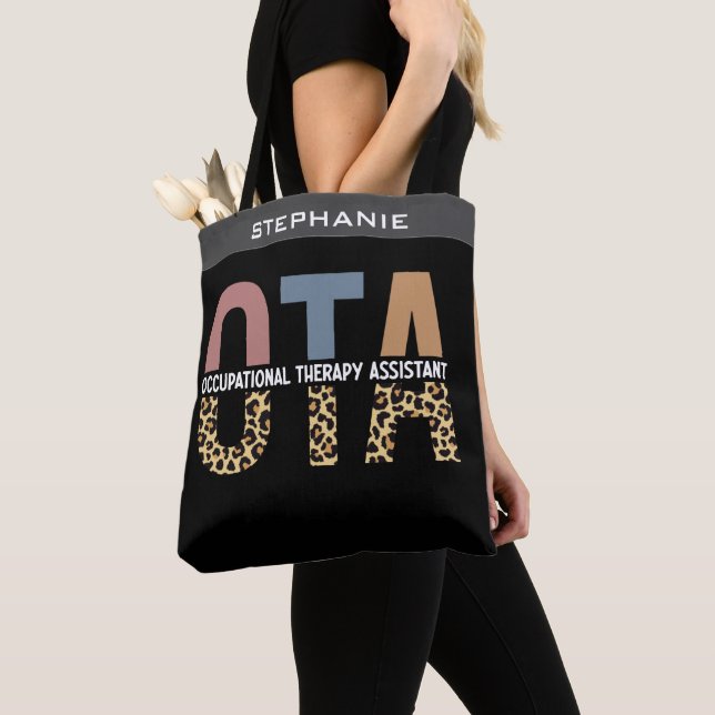 Bolsa Tote Presentes personalizados do Assistente de Terapêut (Close Up)