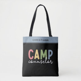 Bolsa Tote Presentes personalizados do conselheiro de acampam