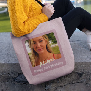 Bolsa Tote Presentes personalizados para mulheres de 21 anos,
