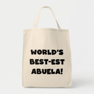 Bolsa Tote Presentes preto e branco do Melhor-est Abuela do