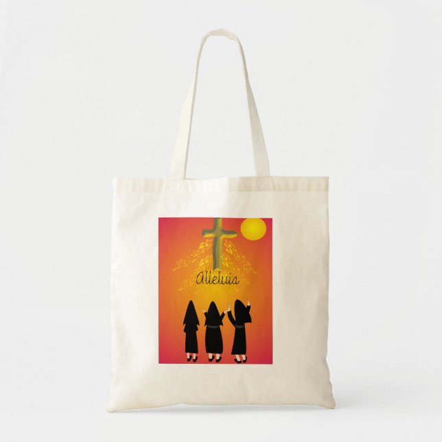Bolsa Tote Presentes religiosos católicos do "Alleluia" (Frente)