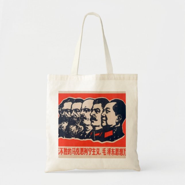 Bolsa Tote Presidente Comunista de Propaganda Mao Stalin (Frente)