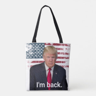 Bolsa Tote Presidente Trump Estou de Volta