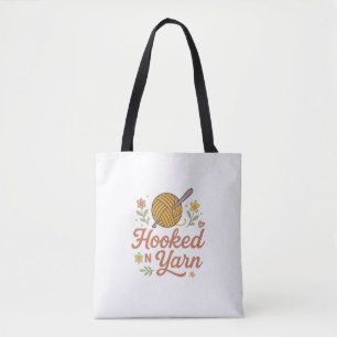 Bolsa Tote Preso no Fio Design Fofo para Amantes de Crochê pa