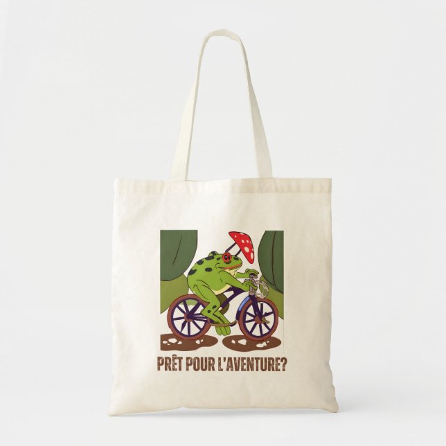 Bolsa Tote Prêt pour l'aventure, mushroom frog (Frente)