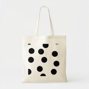 Bolsa Tote preta_e_branca_dalmata_spot_padrão
