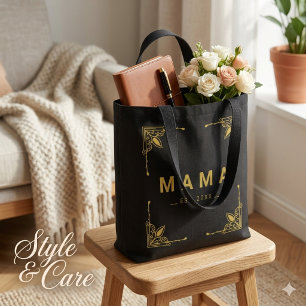 Bolsa Tote Preta Minimalista para Uso Diário da Ma