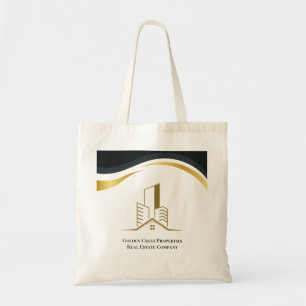 Bolsa Tote Preto de luxo e Dourado imóvel personalizado