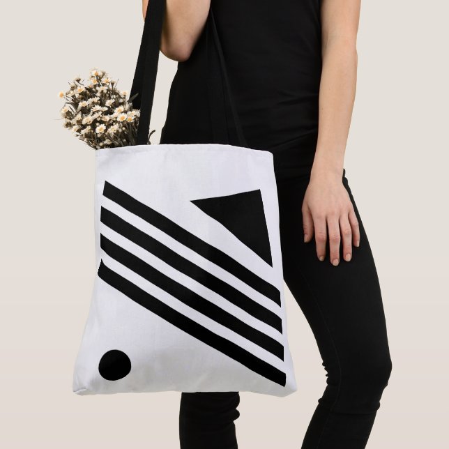Bolsa Tote Preto e Branco (Close Up)