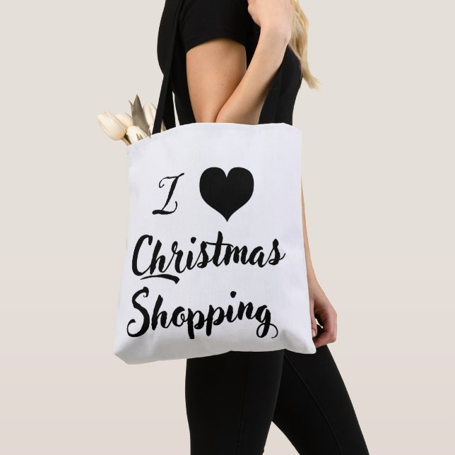 Bolsa Tote Preto e branco 🖤 compro de Natal (Close Up)