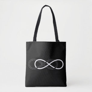 Bolsa Tote Preto e branco duplos