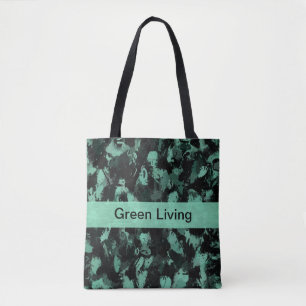 Bolsa Tote Preto e cerceta