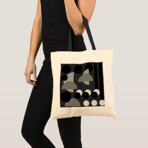 Bolsa Tote Preto geométrico