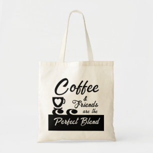 Bolsa Tote Preto para amante de café do melhor amigo