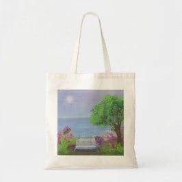 Bolsa Tote Pretty Floral Sitting Area By The Sea