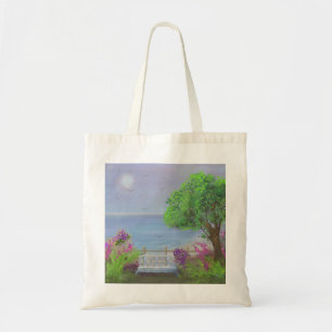 Bolsa Tote Pretty Floral Sitting Area By The Sea