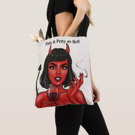 Bolsa Tote Pretty & Petty as Hell Devil Girl | Got