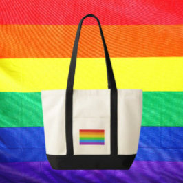 Bolsa Tote PridePulse: Impulso Arco-íris Orgulho