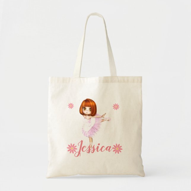 Bolsa Tote Prima Ballerina Personalizada (Frente)
