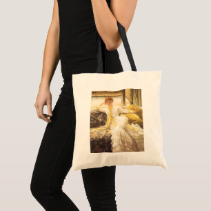 Bolsa Tote Primavera (beira-mar) de James Tissot, Retrato Vin