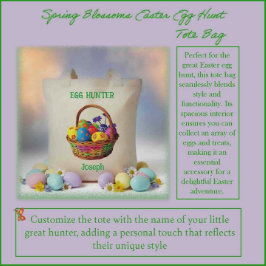 Bolsa Tote Primavera Blossomo Ovo de Páscoa