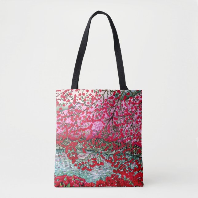 Bolsa Tote Primavera Cherries. (Frente)