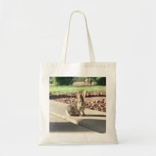 Bolsa Tote primavera de Páscoa de fotografia de coelho