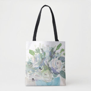 Bolsa Tote Primavera - Disposição - Buquê de Aquarela