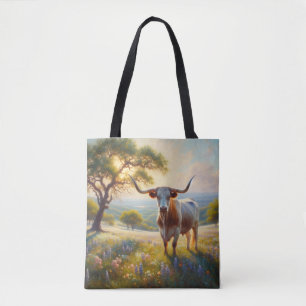 Bolsa Tote Primavera do Texas longhorn