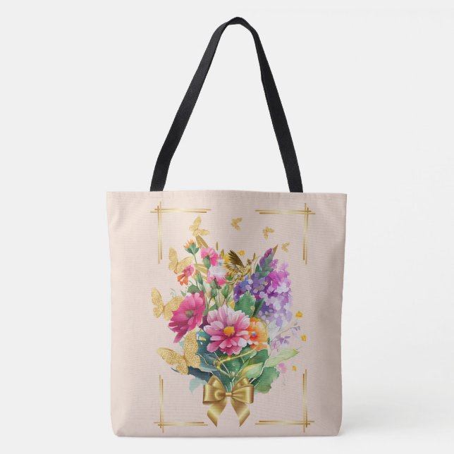 Bolsa Tote primavera, estilo (Frente)
