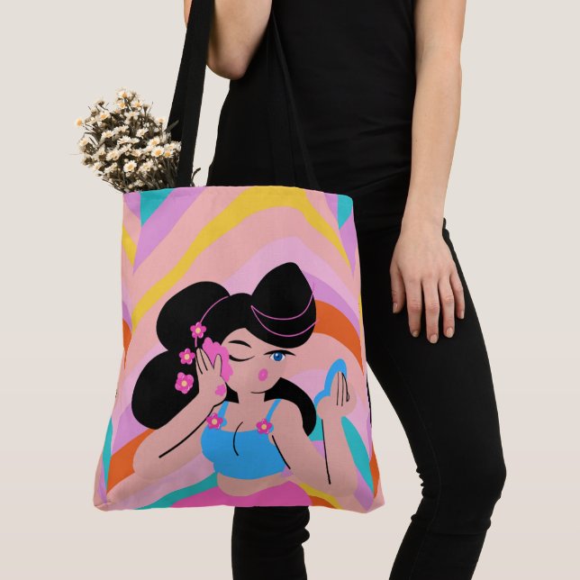 Bolsa Tote primavera, estilo (Close Up)