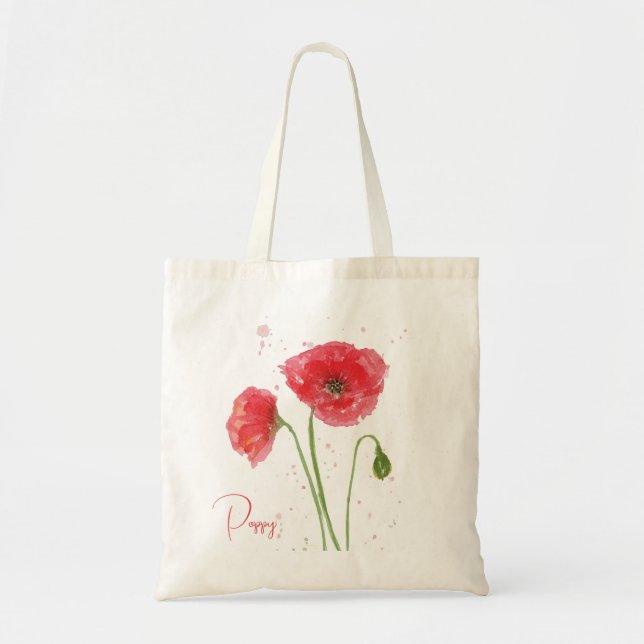 Bolsa Tote Primavera Poppies (Frente)
