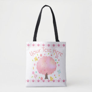 Bolsa Tote Primavera Tree & Birds Personalizados