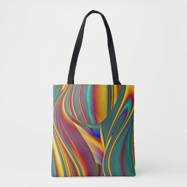 Bolsa Tote Primavera Verão Outono Flores Magia (Frente)