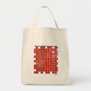 Bolsa Tote Primaveras Quentes, Azulejos Vermelhos AR Presente